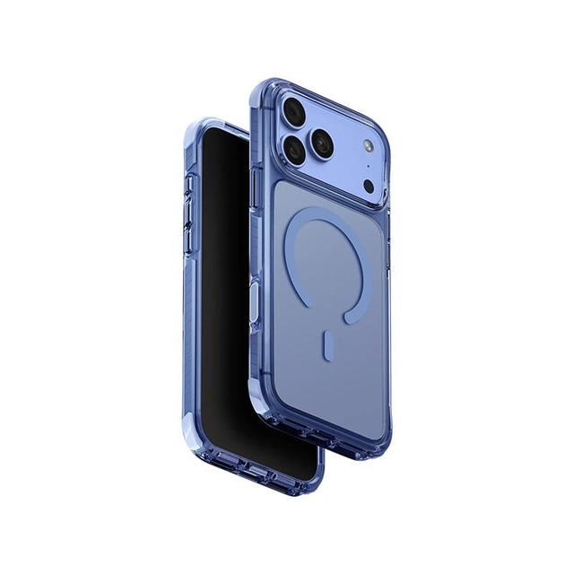Uniq Hybrid Magclick Charging Combat Apple iPhone 18 Pro Max Polar Blue