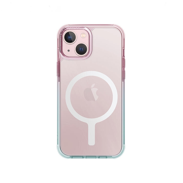 Uniq Hybrid Magclick Charging Combat Duo Iphone 15 Sky Blue/ Powder Pink