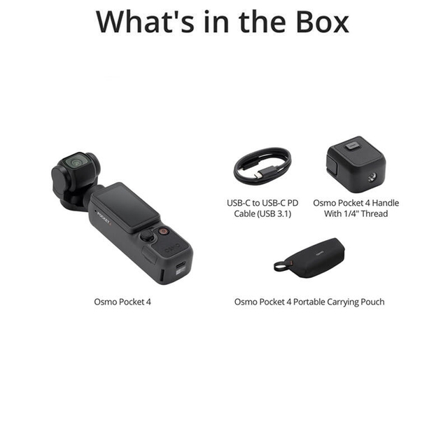 DJI Osmo Pocket 4 Essential Combo Black