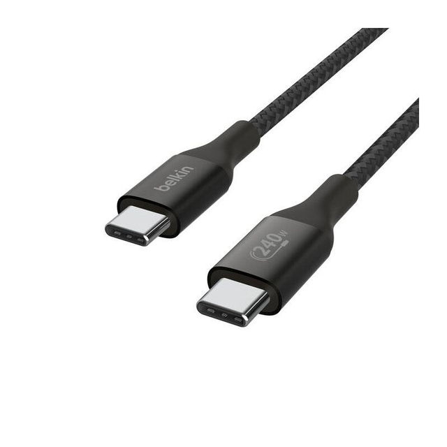 Belkin 240W Braided C-C CABLE 1M CAB015bt1MBK Black