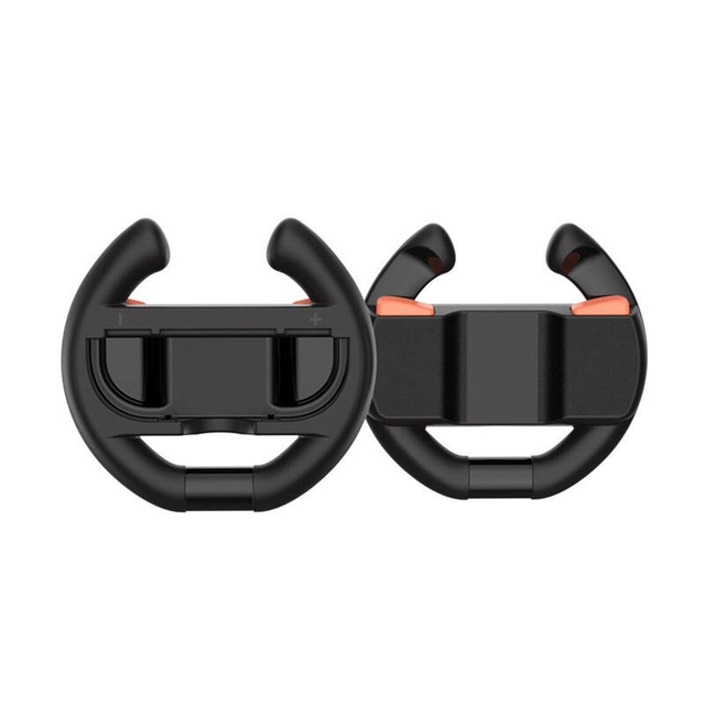 DOBE Switch 2 Steering Wheel Black with Orange-Blue Buttons TNS-3195S