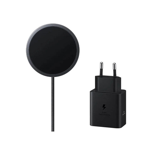 Samsung 45W Magnetic Wireless Charger With 45W Travel Adapter EP-P2900TB Black