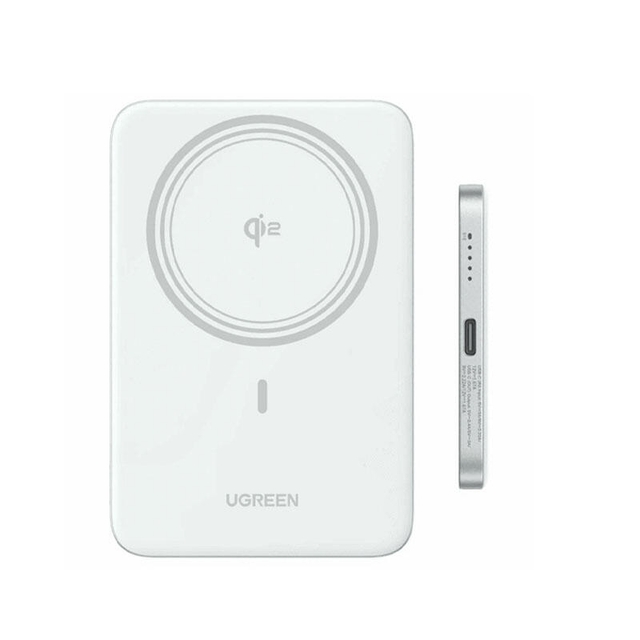 Ugreen 5000mAh Type-C Magnetic Wireless Power Bank 95931B White