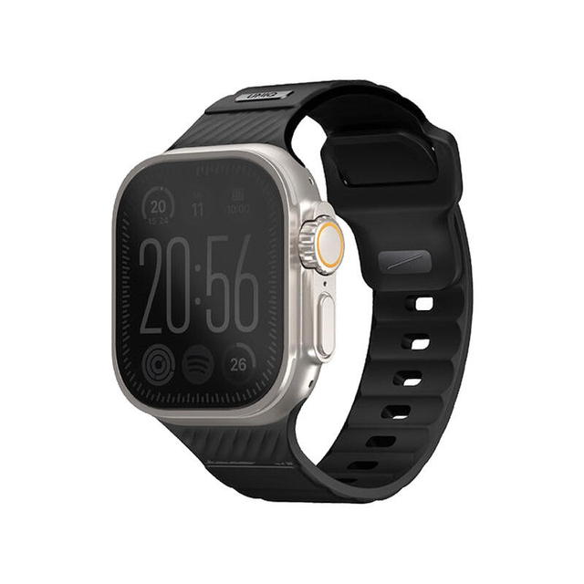 Uniq Stride FKM Ruber Apple Watch Strap 49/46/45Mm Midnight Black