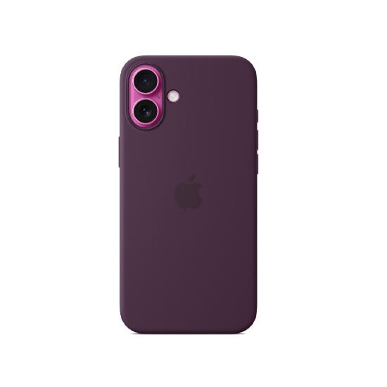 Apple iPhone 16 Plus Silicone Case with MagSafe MYYD3ZM/A Plum