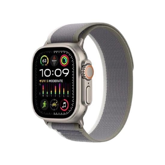 Apple Watch Ultra 2 49mm Titanium Green/Grey Trail Loop MRFP3 M/L