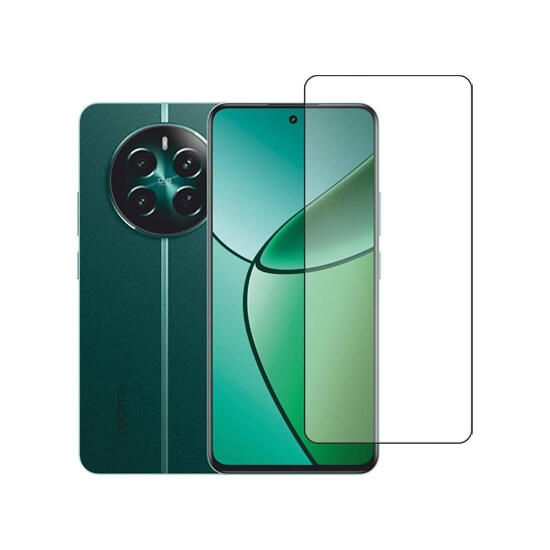 Glass Pro+ Full Screen Tempered Glass 111D Realme 12+ 5G Full Glue Black