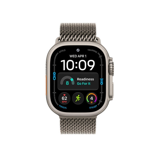 Apple Watch Ultra 4 GPS 49mm Natural Titanium Case with Natural Titanium Milanese Loop