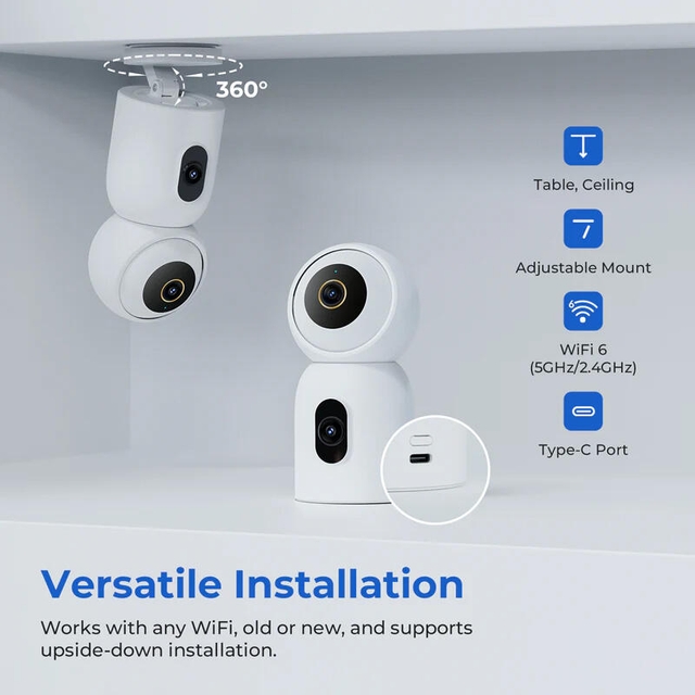 Xiaomi imilab C30 Dual Home Security Camera CMSXJ111A White
