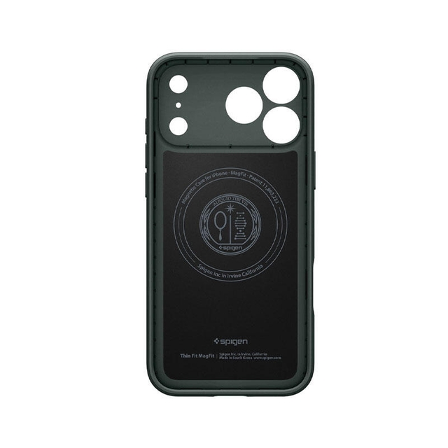 Spigen Thin Fit Magfit Case For Apple iPhone 17 Pro ACS10340 Abyss Green