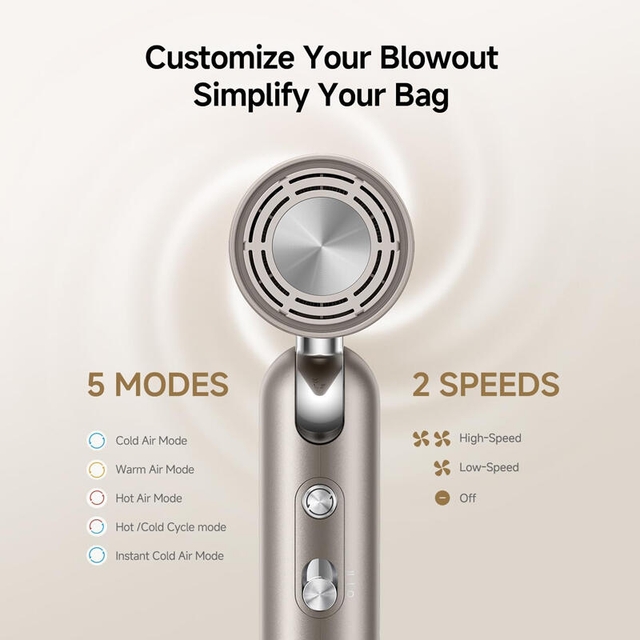 Dreame Pocket Pro High-Speed Hair Dryer Titanium Gold
