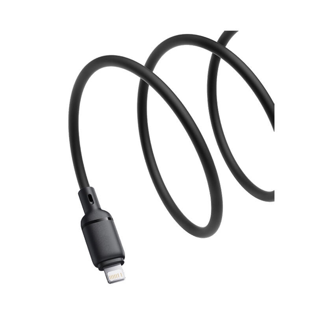 Baseus Silky Series Fast Charging Cable USB to Lightning 2.4A 1m P10377702113-00 Cluster Black