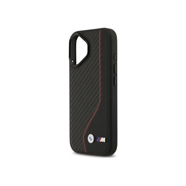 BMW HC M Magsafe PU Carbon Line & Logo Iphone 17 BMHMP17S25PCCSCKR Red