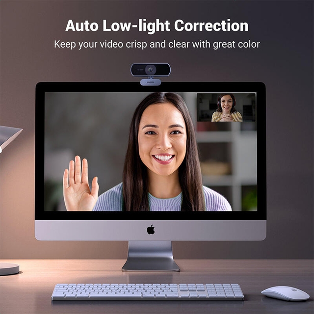 Ugreen FHD 2MP Built-in Microphone Webcam 15728 Black/Grey