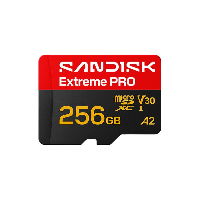 SanDisk 256GB Extreme PRO microSDXC UHS-I V30 A2 250MB/s 256GB SDSQXCJ-256G-GS6MA