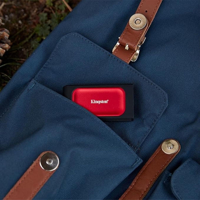 Kingston SXS1000 USB-C External SSD 2TB Red