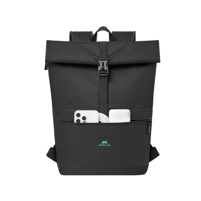 Rivacase 5567 ECO Rolltop Laptop backpack 15.6 Black