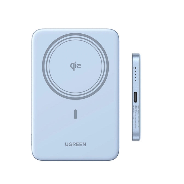 Ugreen 5000mAh Type-C Magnetic Wireless Power Bank 65840B Light BLue