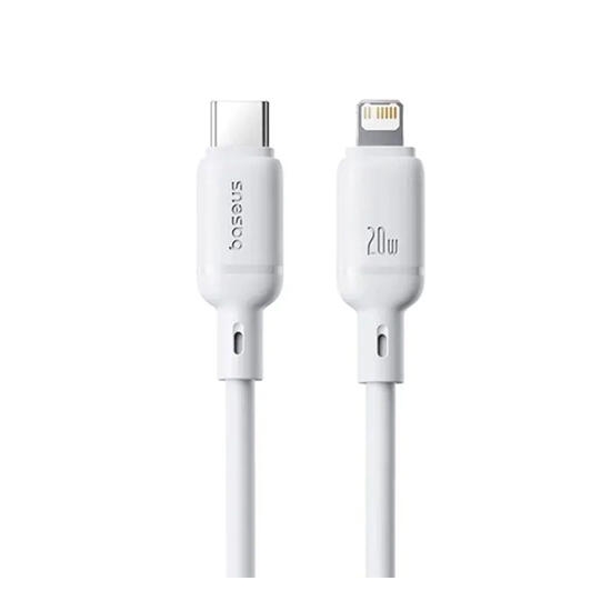Baseus Silky Series Fast Charging Cable Type-C to Lightning 20W 1m P10377700213-00 White