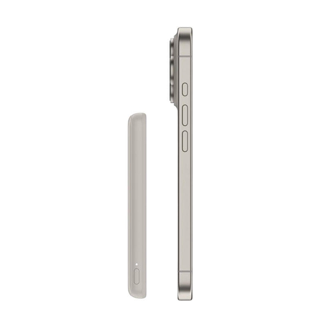 Belkin Slim Magnetic Wireless Power Bank 5000mAh BPD020HQSA Sand