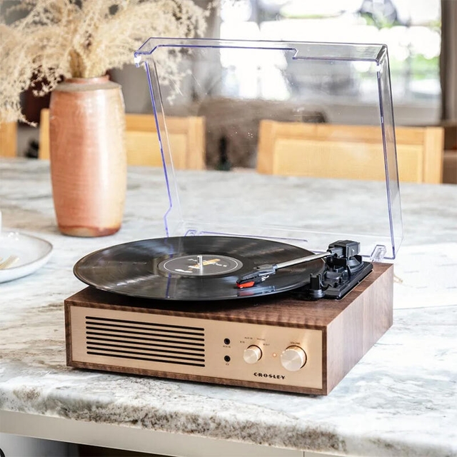 Crosley Miles Record Player Walnut