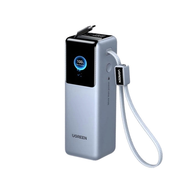 Ugreen Nexode 25000mAh Type-C USB Power Bank With Retractable Cable 75702B Grey