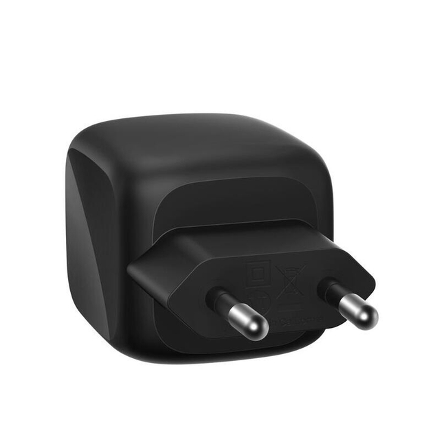 Belkin 50W Dual USB-C GaN Wall CHarger With PPS WCH019kqBK Black