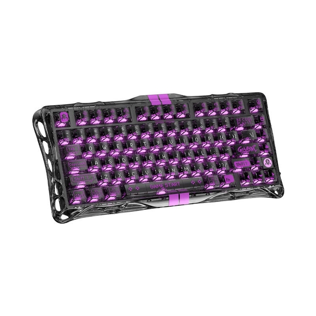 GravaStar Gaming Keyboard Mercury V75 Lite 75% Hall Effect Magnetic Switch Transparent black