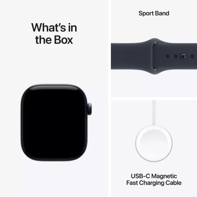 Apple Watch Series 12 GPS 42mm Night Blue Ceramic Case with Navy Blue Sport Band