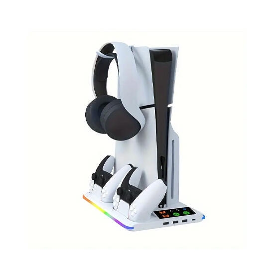 OTVO Playstation 5 Cooling Stand with Controller Charger White