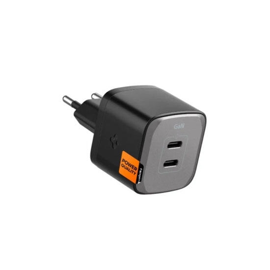 Spigen Wall Charger PD 3.0 35W Dual USB-C Port ACH05145 Black