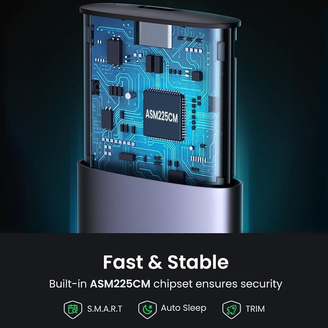 Ugreen M.2 SATA NGFF SSD Enclosure 10903 Grey