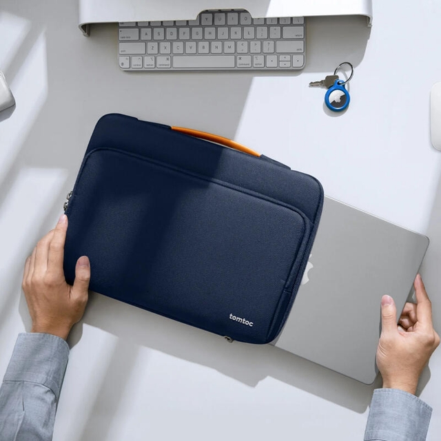 Tomtoc Defender A14 Laptop Briefcase 13 A14C2B2 Navy Blue