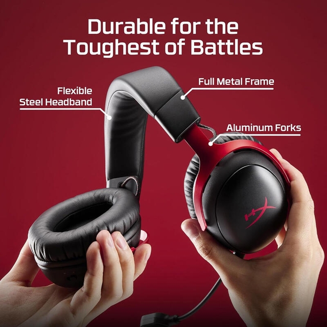 HyperX Gaming Headset Cloud 3 S A59Z0AA Black/Red