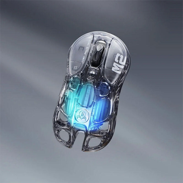 GravaStar Gaming Mouse Mercury M2 Wireless Transparent Black