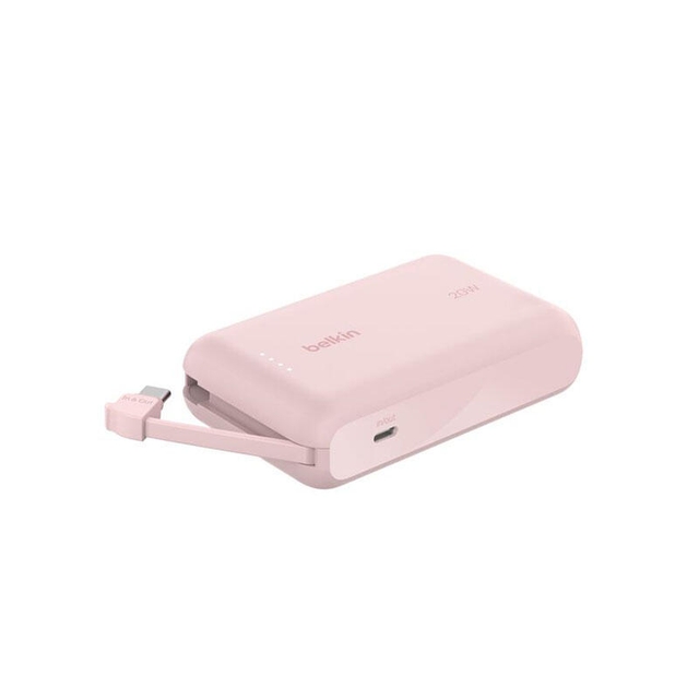 Belkin Power Bank 10000mAh With Integrated Cable BPB021HQPK Pink