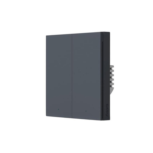 Aqara Smart Wall Switch H1 EU With Neutral Double Rocker Grey
