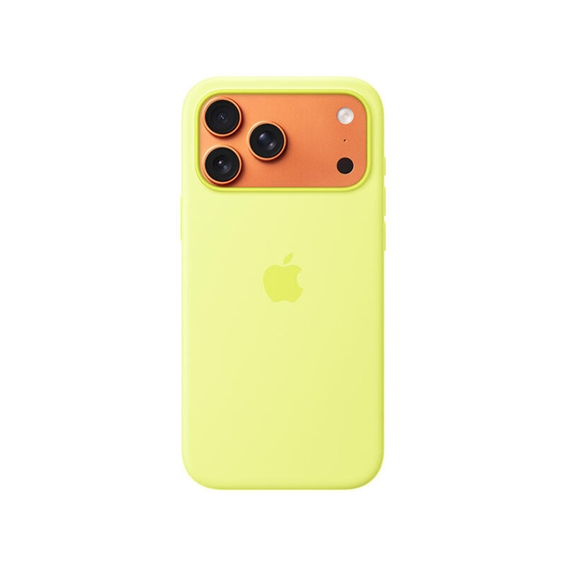 Apple iPhone 17 Pro Max Silicone Case with MagSafe MGFM4ZM/A Neon Yellow