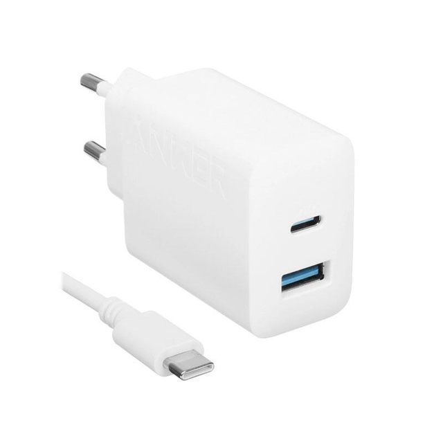 Anker 20W 2 Port Charger with USB-C Cable B2348G21 White