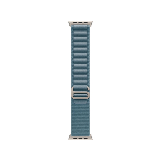 Apple Watch Ultra 3 49mm Natural Titanium Case With Light Blue Alpine Loop MEWK4 S