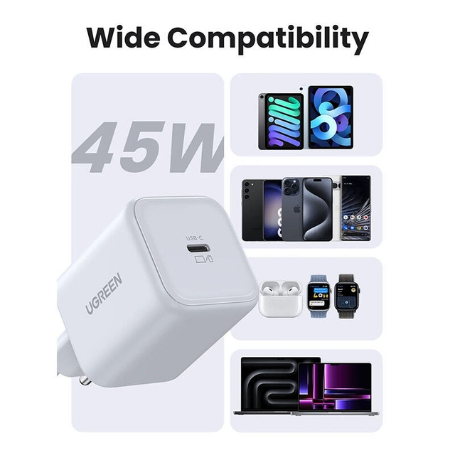 Ugreen 45W Type-C GaN Fast Charger 65053 White