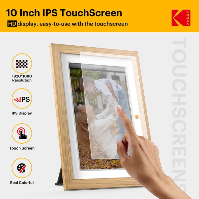 Kodak Digital Photo Frame 10 Inch RCF-1018 Wood gain