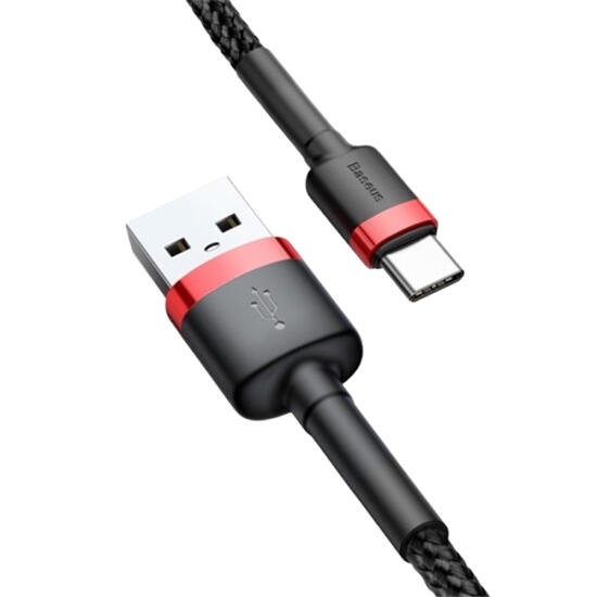 Baseus Cafule Cable USB For Type-C 2A 3m CATKLF-U91 Red/Black