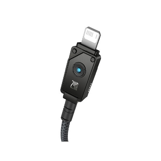 Baseus Unbreakable Series Fast Charging Data Cable USB to IP 2.4A 2m P10355802111-01 Cluster Black