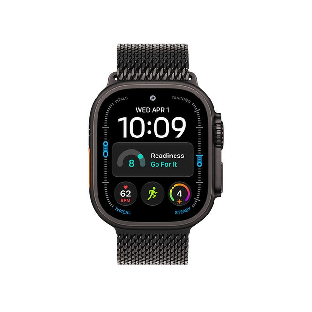 Apple Watch Ultra 4 GPS 49mm Black Titanium Case with Black Titanium Milanese Loop