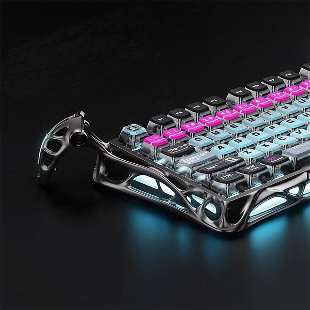 GravaStar Gaming Keyboard Mercury V75 Pro 80keys Magnetic Jade 8K CyberPunk