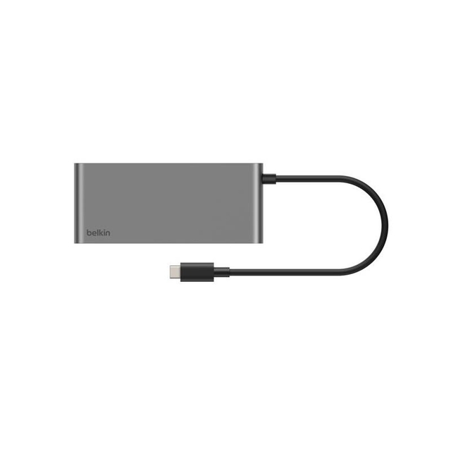 Belkin Connect USB-C 8-IN-1 Multiport Hub 2.5GBE INC024hqSGY Grey