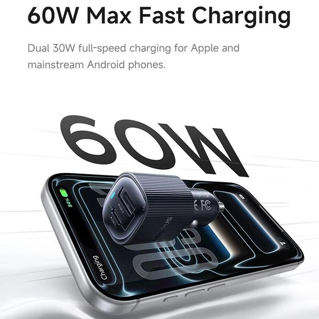 Baseus PrimeTrip VP2 Magnetic Car Charger A+C 60W C0207400 Cosmic Black