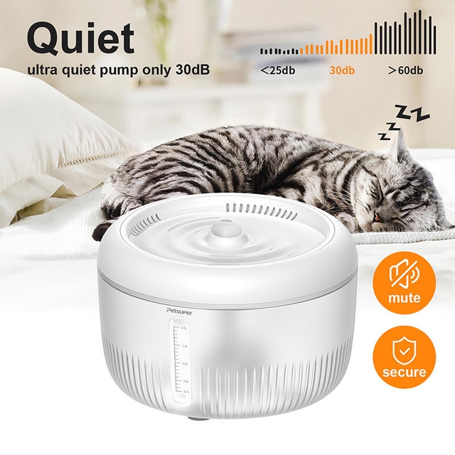 Petsuper Smart Pet Drinking Fountain PW02 White
