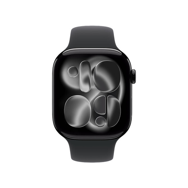 Apple Watch Series 11 GPS 46mm Jet Black Aluminium Case With Black Sport Band MEUW4 S/M
